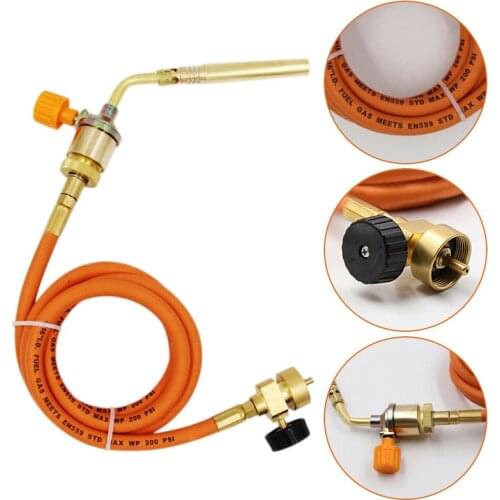 Liquefied Welding Gun Torch Oxygen-free Copper Liquefied Fire Gun Gas Welding Torch for Brazing Tool