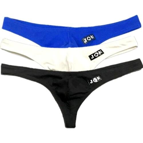 Brand Male Bulge Pouch Thongs Soft Cotton G-string Men SEXY HOT 2020 Panties U Convex Cueca Gay Underwear Sexi