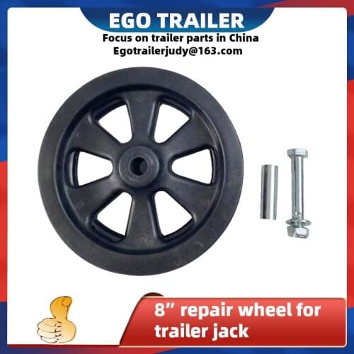 EGO TRAILER spare parts jockey wheel 8" replacement wheel kit for trailer jack 1500lbs trailer parts