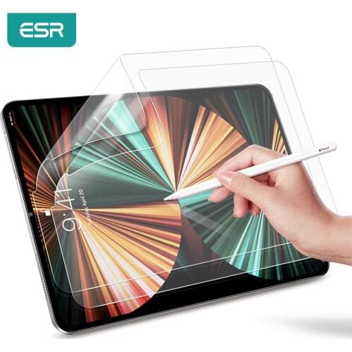 ESR 2PCS Paper Feel Screen Protector for iPad Pro 11/12.9 Inch 2021/2020/2018 5rd/3rd Gen Matte Writtable Film for iPad Pro 12 9