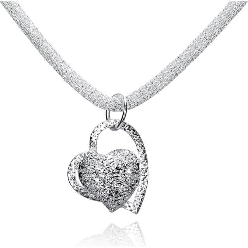ZEMIOR Hollow Out Heart White Pendant Necklaces For Women Romantic Engagement Necklace Anniversary Fashion Jewelry New Arrival