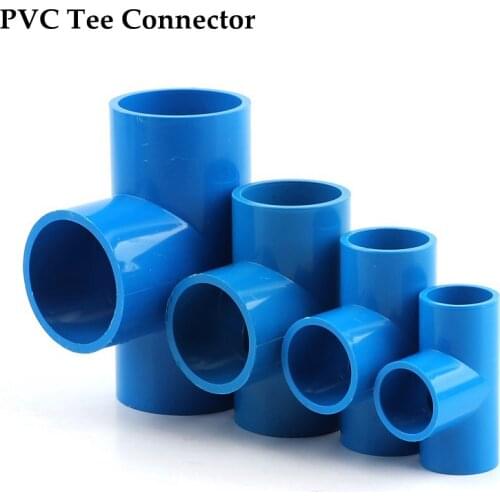 2pcs/lot 25mm PVC Tee Joints Garden Water Connectors Aquarium Tank Pipe Adapter Farm Irrigation System Fittings Tap Water Parts