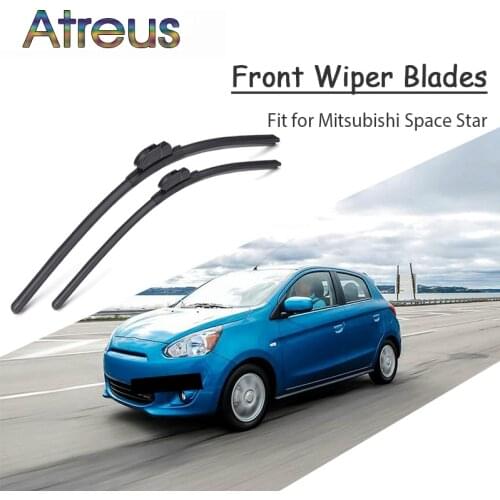 Atreus 2pcs High Quality Long Life Rubber Front Wiper Blades For Mitsubishi Space Star 1998-2017 Windscreen Original Accessories