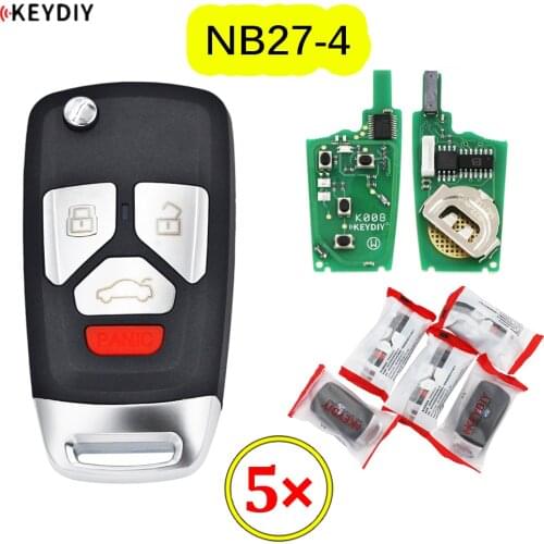 5pcs/lot KEYDIY 4 Button Multi-functional Remote Control NB27-4 NB27-3+1 NB Series for KD900 URG200 KD-X2 all functions in one