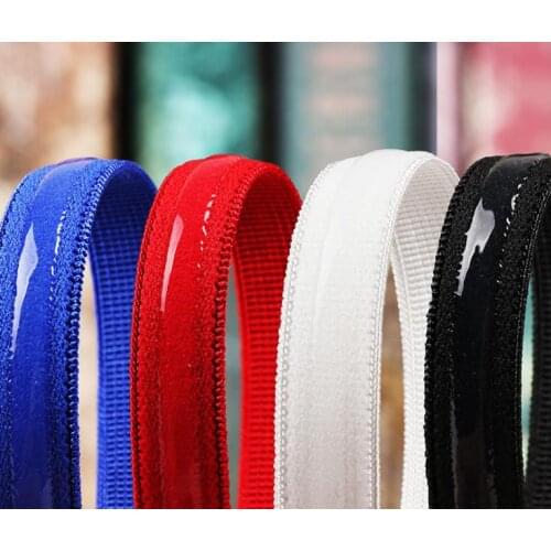 50M Red Blue Black White Non-slip elastic webbing Shoulder straps Women Bra Strap Accessories shoulder tape Elastic Band Trim
