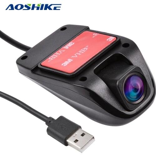 AOSHIKE Dash Camera Mini Car DVR USB Camera For Android In Car HD 140 Degrees Driving Recorder Night Vision Vehicle Camera