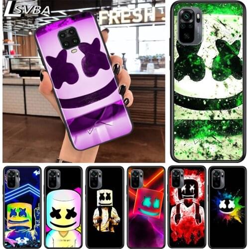 DJ Boy Fashion Cool for Xiaomi Redmi Note 10 10S 9 9T 9S 9Pro Max 8T 8Pro 8 7 6 5 Pro 5A 4X 4 Soft Black Phone Case