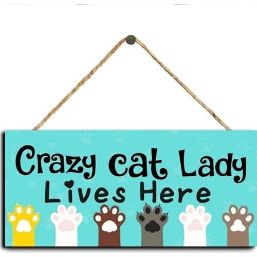 Wooden Hang Tag Sign Poster Home Decor Bar Wall Art Painting10*20 CM