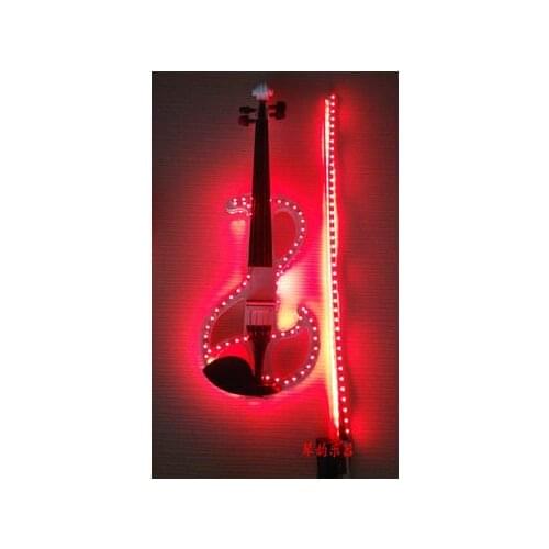 Crystal electronic violin glowing stage performance luminous led violins nightclub party children gifts christmas