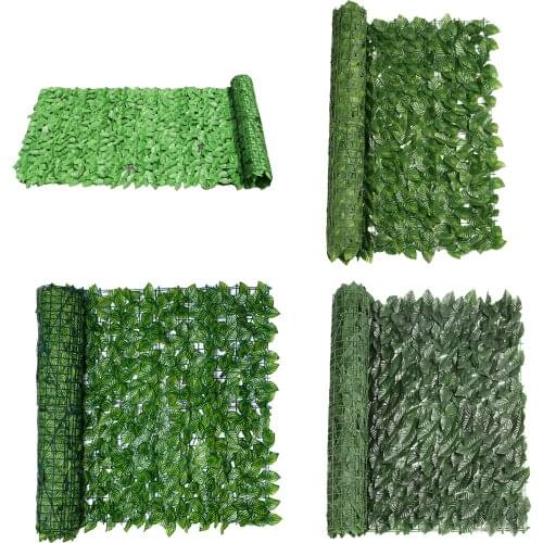 Artificial Faux Leaf Fence Privacy Screen Fencing Hedge 19 X 118"