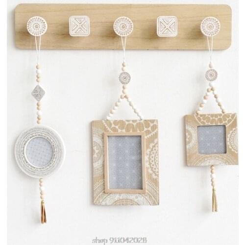 Creative Wooden Hooks Clothes Hanger Nordic Wall Hanging Storage Rack Hat/Coat Hanger Decor Wall Hooks Holder D21 20 Dropship