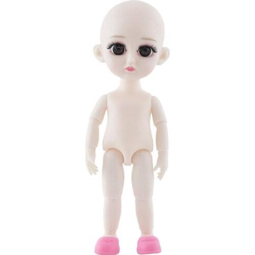 1/12 BJD Nude Doll Body 16cm 13 Joints BJD Dolls High Quality Blad Head with / Without Makeup Girl Toys for Children