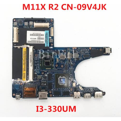 High quality For M11X R2 Laptop Motherboard CN-09V4JK 09V4JK 9V4JK 0NP10 LA-5812P With I3-330UM CPU 100% full Tested
