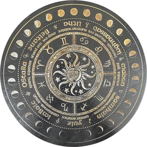 Pendulum Board Wooden Divination Board for Home Bedroom Living Room Decor