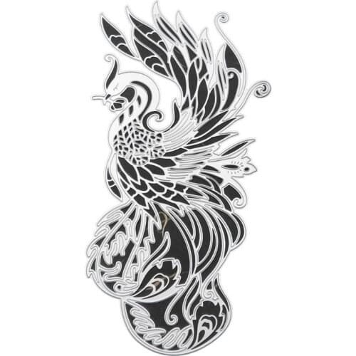 Beautiful Phoenix Metal Cutting Dies Stencil Scrapbooking DIY Album Stamp Paper Card Embossing Decor Craft New Dies for 2020