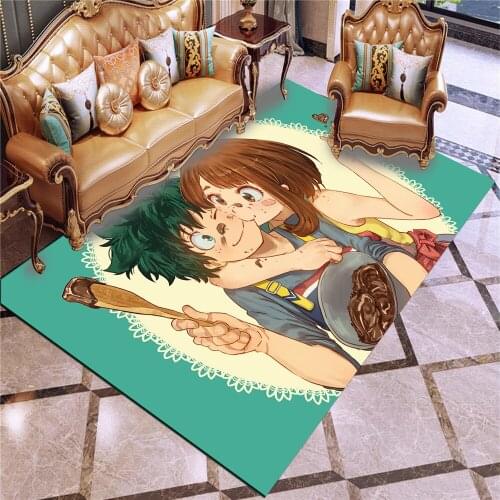 My Hero Academy Deku Midoriya Izuku Anti Slip Carpet Entrance Doormats Floor Mats for Kids Adults Living Room Bedroom Decor