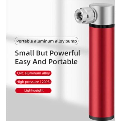 120Psi High Pressure Pump Mini Bike Pump Aluminum Alloy Bicycle Hand Air Pump Tire Inflator Valve MTB Road Cycling Pump