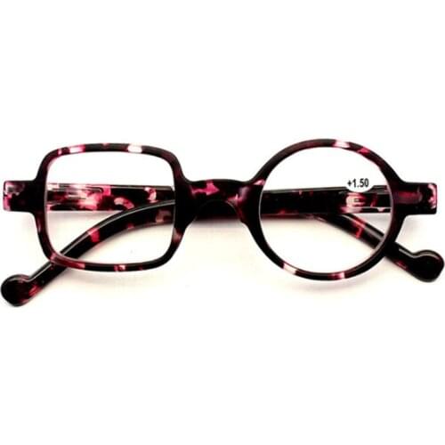 Men Women Square and Round Reading Glasses Portable Fashionable Small Frame Readers Presbyopia Eyeglasses 1.5 2.5 3.5 Trendy