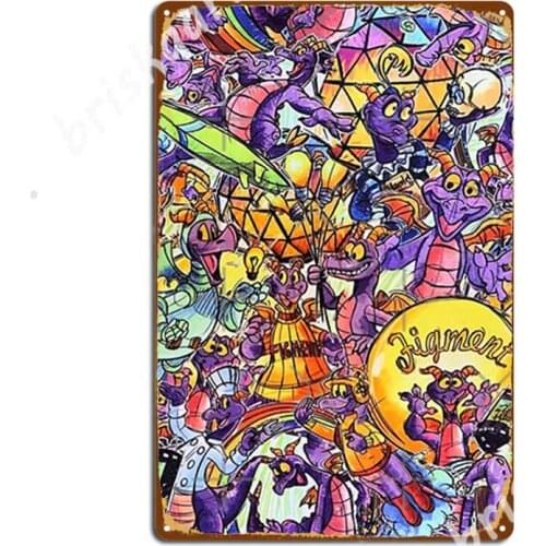 The Original Figment Collage Metal Signs Club Home pub Garage Classic Plaques Tin sign Posters