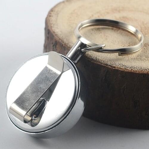 Outdoor multi tool High Resilience Steel Wire Rope Key Ring Chain Alarm Anti Lost Key Chain Edc Tool Retractable Key Ring