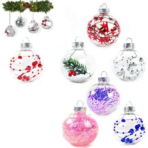 Plastic Hollow Transparent Decorative Hanging Balls Can Be Used To Make Decorations In Christmas Festive Wedding Candy Boxes