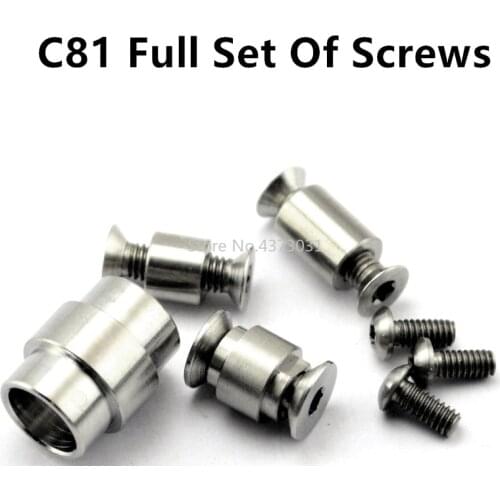 Full Set Titanium Alloy Nail For Knife C81 Screw Spider Handle Screw C81 Para/2 Blade Screw EDC Knife C81 Full Set Of Screws