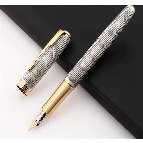 Luxury Quality Jinhao 75 Golden Silver Bronze Fountain Pen Financial Office Student School Stationery Supplies Ink Pens