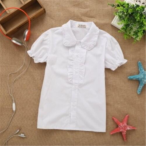RUICHENG White Blouses For Girls