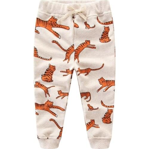 Jumping Meters Boys Pants Tiger Boys Cotton Children Trousers 2018 Autumn Winter Baby Clothes Sweaterpants Kids Leggings