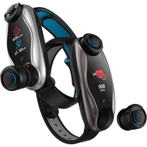 SEGOSEBY T90 Two-In-One Smart Bracelet Earphone BT5.0 Heart Rate Blood Pressure Monitor Waterproof Sports Fitness Smart Watch