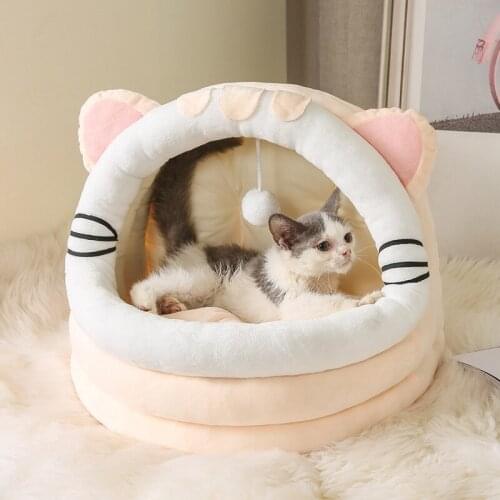 Four Seasons All-inclusive Closed Pet Bed House Breathable Washable Soft Sleeping Cushion Pet Products
