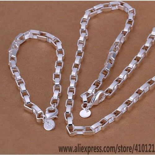 S126 Hot Sale High Quality Anniversary Jewelry Sets,Wholesale Jewelry Elegant Charms Fashion Big Rectangle Chain /dcealtla