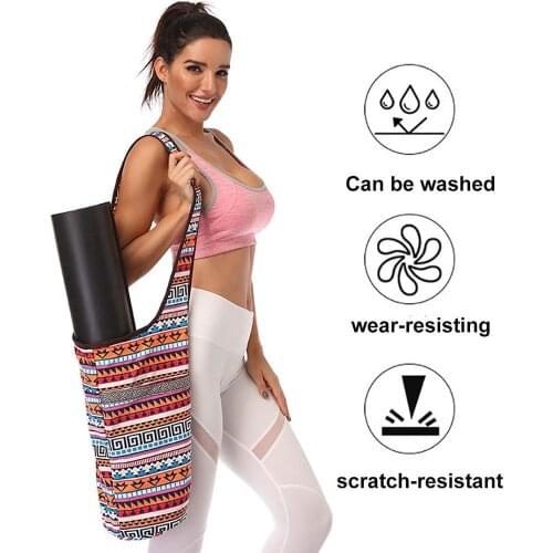 Portable Yoga Mat Bag Canvas Yoga Mat Carrier Bag Fitness Sport Pilates Mat Bag High Quality Yoga Mat Carries Shoulder Bag