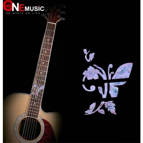 10 pcs 50 pcs Butterfly Shape Fingerboard Guitar Inlays Stickers Fret Decals for Acoustic Electric Guitarra Neck