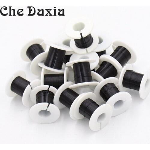 100 Spools/Pack) 0.3mm Diameter 5meters Length Black color Enameled Copper wire for Model Design, DIY Handicrafts making