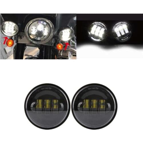4-1/2" 4.5 inch LED Passing Light For Fog Lights Auxiliary Lamp Motorcycle Projector Headlight