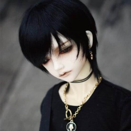 Doll accessories 1/3 1/4 1/6 Bjd wig doll hair wig short straight boy Men fashion handsome cool preppy young- fa21