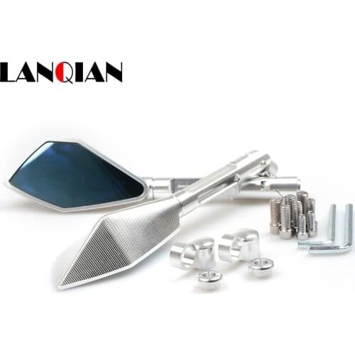 For RC8 RC8R RC Aluminum CNC motorcycle rearview Side mirror For honda yamaha Kawasaki z750 Z800 Z1000 Suzuki Ducati XT660 W