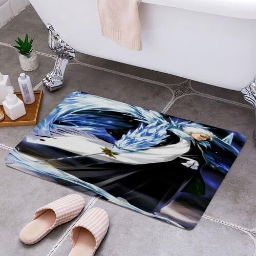 Hitsugaya Bleach Anti-slip Doormat Vacuuming Water Absorbing Kitchen Bedroon Bath Floor Mats Home Entrance Home Decora