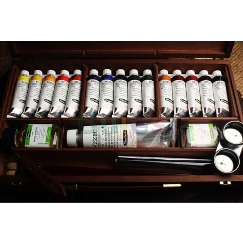 Schmincke Imported Classical Oil Paints, Wooden Box Set, Mussini Painter Oil Paints, Master Painting Paints, DE(Origin)