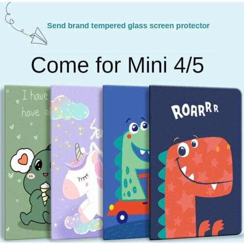Ipadmini5 mini 4 new 2019 Apple 7.9-inch tablet computer shell cartoon a1538 leather case pad anti-fall i ultra-thin