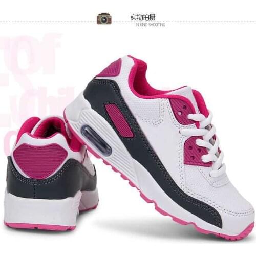 Lace Up Fashion Womens Flat Shoes Wedge Heel Platform Color Matching for Sneakers Women Air Cushion Shoes Leather Running Shoes
