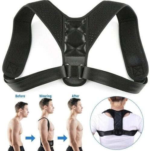 Men Woemen Medical Adjustable Clavicle Posture Corrector Upper Back Brace Shoulder Lumbar Support Belt Corset Posture Correction