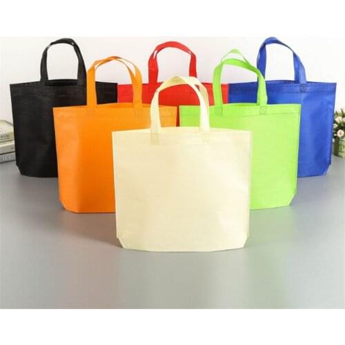 Non-woven bag spot custom tote bag shopping bag custom green bag printing logo expedited printing custom-made
