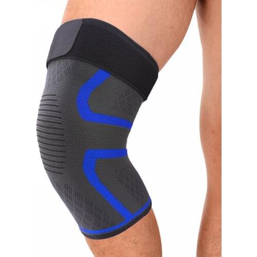 Outdoor Nylon Knitted Knee Brace Supports Compression Pressurized Knee Protectors Basketball Hiking Leg Sleeves Knee Safety