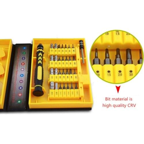 PARON 38 In1 Multi Purpose Precision Electronic Magnetic Long Screwdriver Bit Set CRV Driver Bits Cell Phone Smartphone Tools
