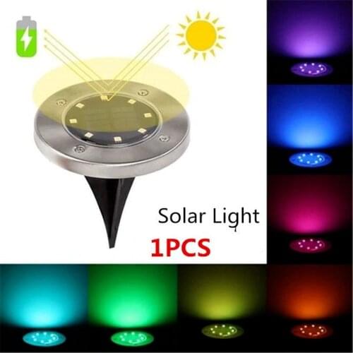 Solar Underground Lights Durable Waterproof Outdoor Garden Decoration , Balcony Lighting Lawn Floor Landscape