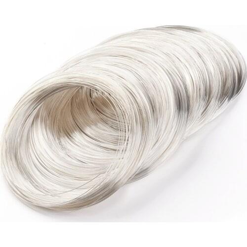 100circles/set Memory Wire Silver Color Memory Beading Carbon Steel Wire for Bracelet Making DIY Jewelry Findings Wire:0.6mm