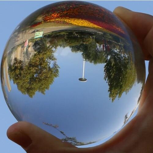 Clear K9 Crystal Snow Globe Glass Ball Lens Container Quartz FengShui Christmas Spheres For Home Decor