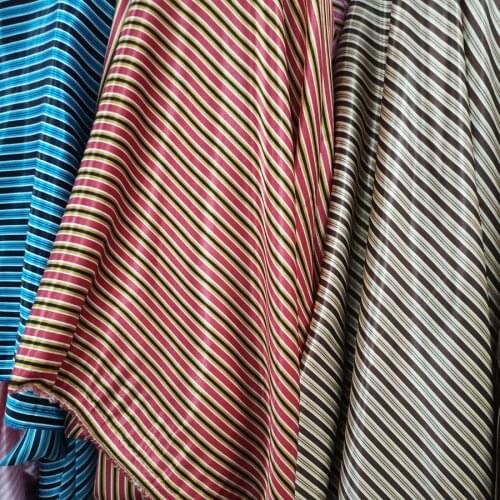 Satin Soft craft abstract Stripe glossy sewing Sateen tilda scarf Fabric DIY cosplay ribbon Fabrics